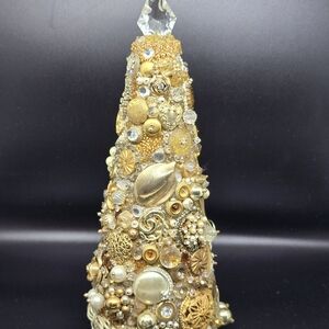 Gold and Silver Decorative Cone